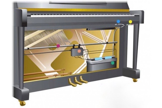 Taffijn O-16/1-5PS Piano Life Saver systeem rechte piano Taffijn O-16/1-5PS Piano Life Saver systeem rechte piano