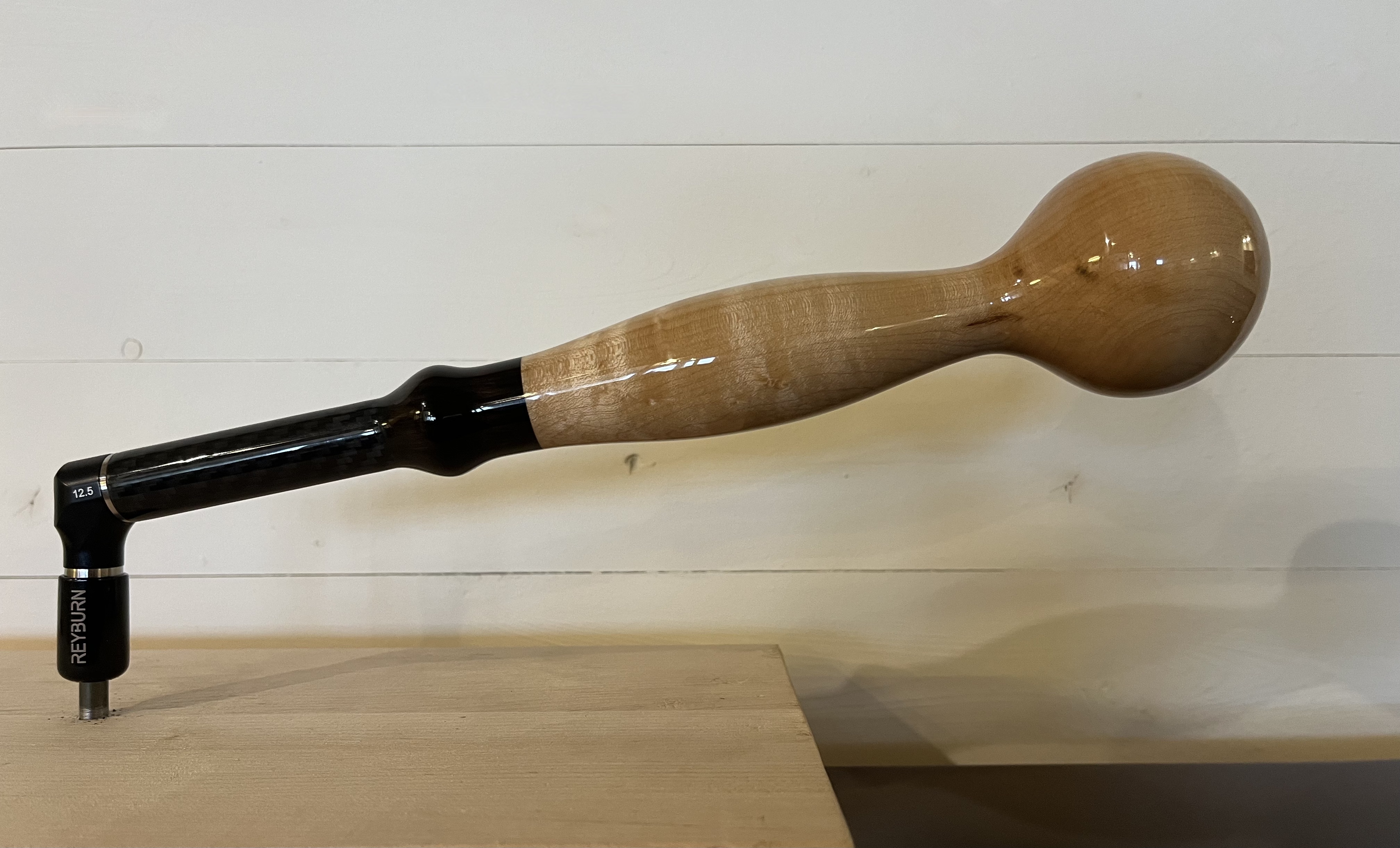 Taffijn Reyburn stemhamer full rigid bridseye maple 32 cm Taffijn Reyburn stemhamer full rigid bridseye maple 32 cm