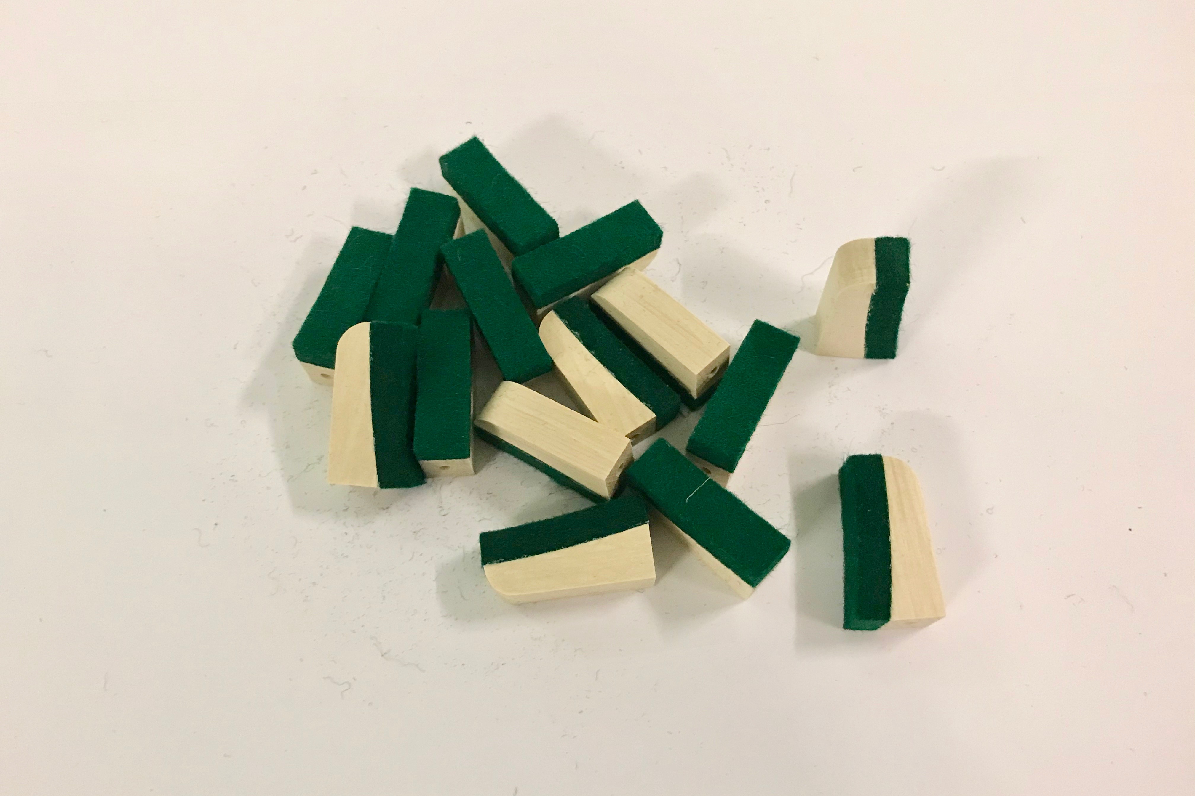 Taffijn vanger met vilt 30mm recht