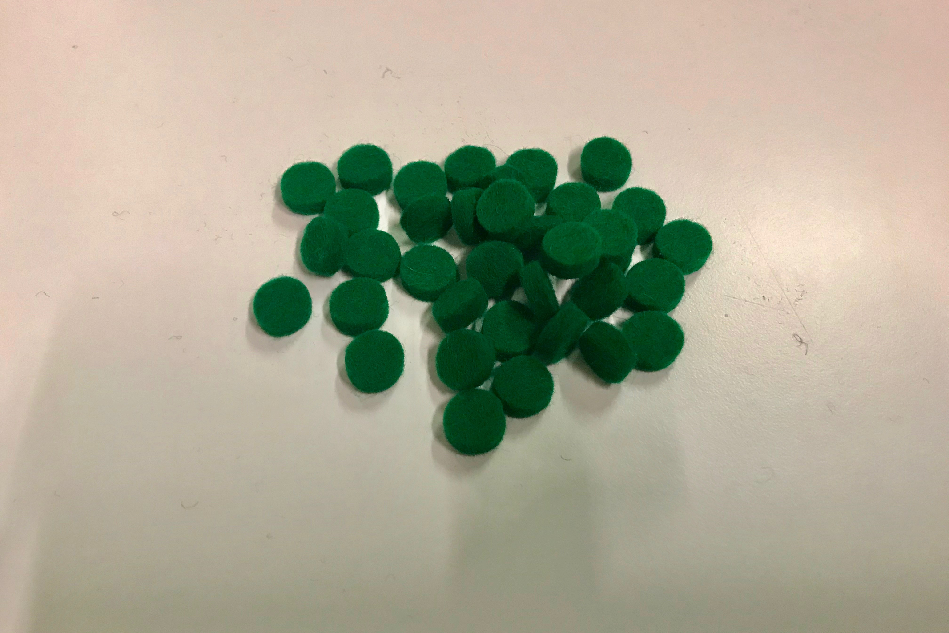 Taffijn Viltrondels ontsnappingsblokje groen "Renner"